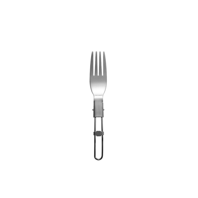 Stainless Steel Folding Camping Cutlery Fork Knife Spoon Set - KASSICO